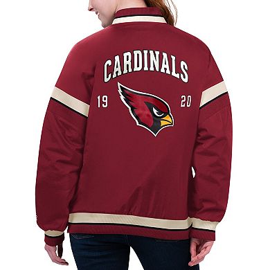 Women's Starter Cardinal Arizona Cardinals Tournament Full-Snap Varsity Jacket