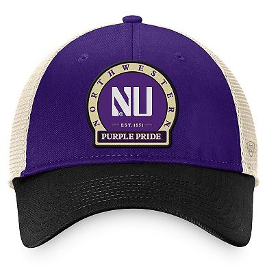 Men's Top of the World Purple Northwestern Wildcats Refined Trucker Adjustable Hat