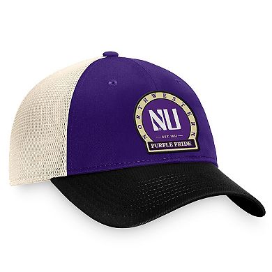 Men's Top of the World Purple Northwestern Wildcats Refined Trucker Adjustable Hat
