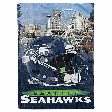 "Seattle Seahawks 66"" x 90"" City Sketch Blanket"