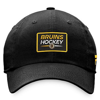 Women's Fanatics Branded Black Boston Bruins Authentic Pro Rink Adjustable Hat