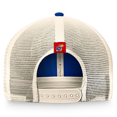 Men's Top of the World Royal Kansas Jayhawks Refined Trucker Adjustable Hat