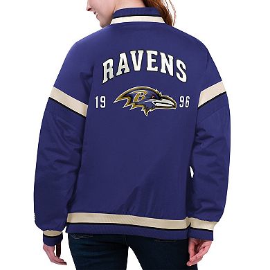 Women's Starter Purple Baltimore Ravens Tournament Full-Snap Varsity Jacket