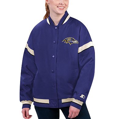 Women's Starter Purple Baltimore Ravens Tournament Full-Snap Varsity Jacket