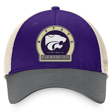 Men's Top of the World Purple Kansas State Wildcats Refined Trucker Adjustable Hat