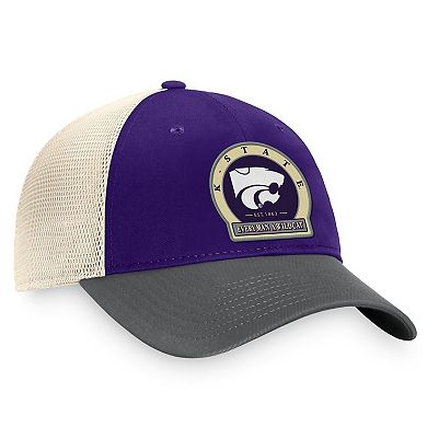 Men's Top of the World Purple Kansas State Wildcats Refined Trucker Adjustable Hat