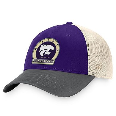 Men's Top of the World Purple Kansas State Wildcats Refined Trucker Adjustable Hat
