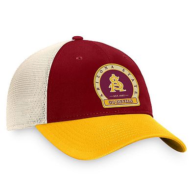 Men's Top of the World Maroon Arizona State Sun Devils Refined Trucker Adjustable Hat