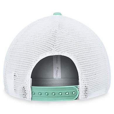 Men's Fanatics Branded Deep Sea Blue/White Seattle Kraken Fundamental Adjustable Hat