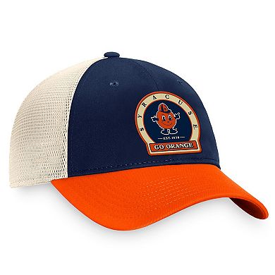 Men's Top of the World Navy Syracuse Orange Refined Trucker Adjustable Hat