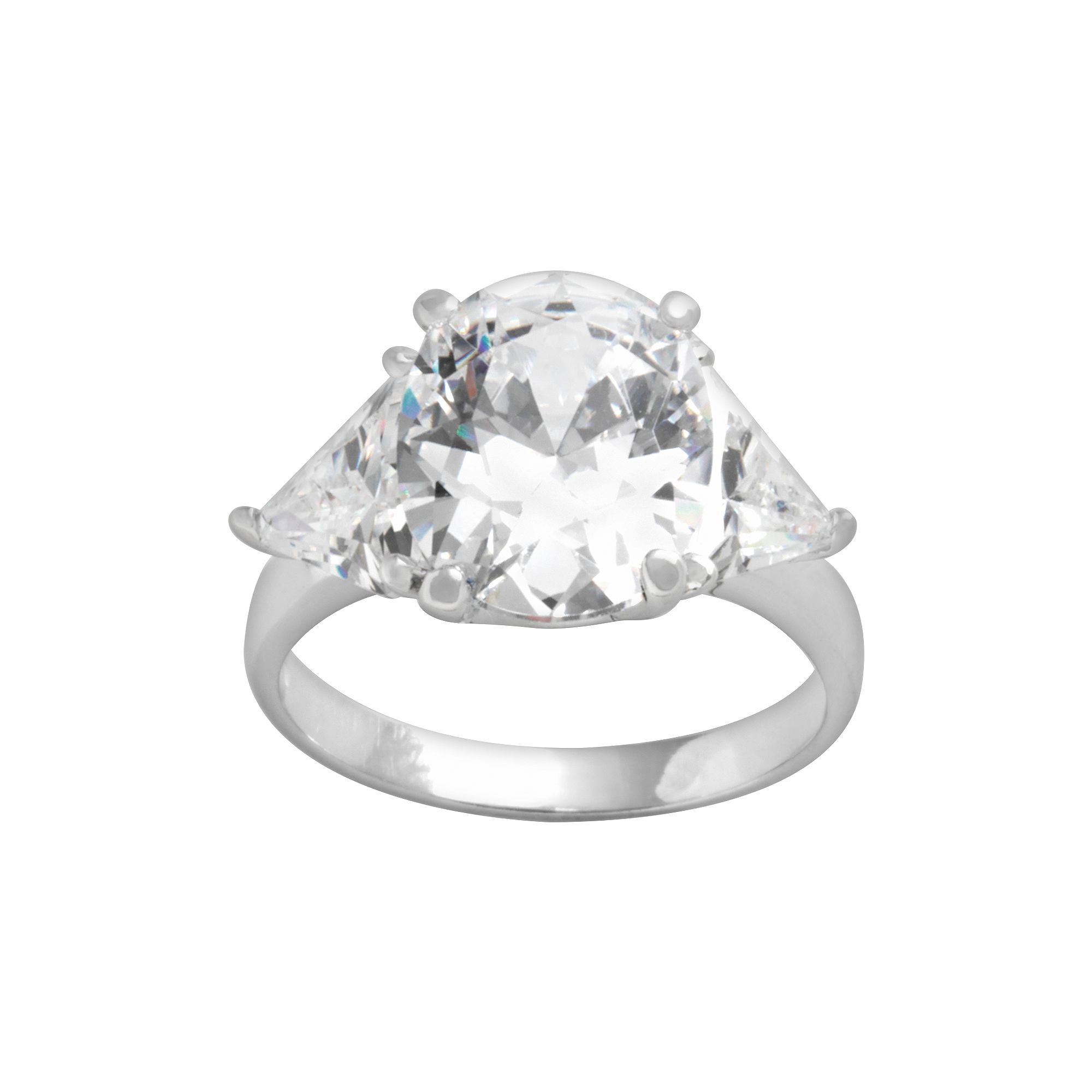 Traditions Jewelry Company Sterling Silver Cubic Zirconia Ring, Womens, Si