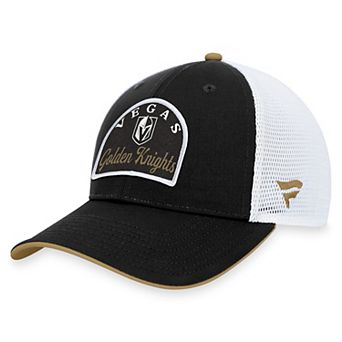 Men's Fanatics Branded Black/White Vegas Golden Knights Fundamental Adjustable Hat