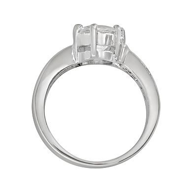 Traditions Jewelry Company Sterling Silver Round Cubic Zirconia Ring