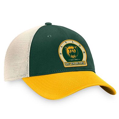 Men's Top of the World Green Baylor Bears Refined Trucker Adjustable Hat