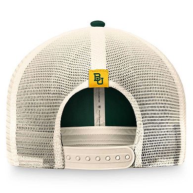 Men's Top of the World Green Baylor Bears Refined Trucker Adjustable Hat