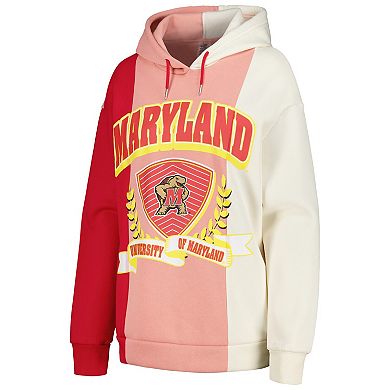 Women's Gameday Couture Red Maryland Terrapins Hall of Fame Colorblock Pullover Hoodie