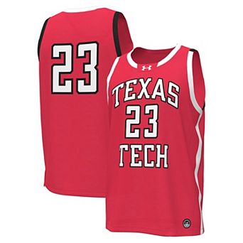 Men's Under Armour #23 Red Texas Tech Red Raiders Replica Basketball Jersey