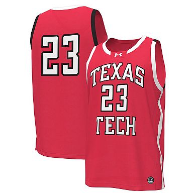 Men's Under Armour #23 Red Texas Tech Red Raiders Replica Basketball Jersey