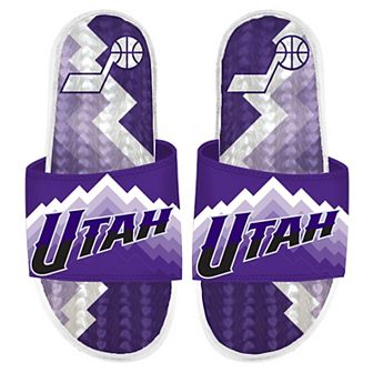 Men's ISlide White Utah Jazz 2023/24 City Edition Gel Slide Sandals