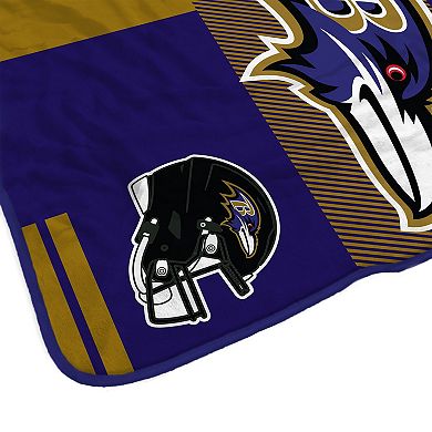 Pegasus  Baltimore Ravens 60" x 80" Sherpa Throw Blanket
