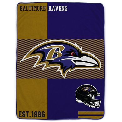 Pegasus  Baltimore Ravens 60" x 80" Sherpa Throw Blanket