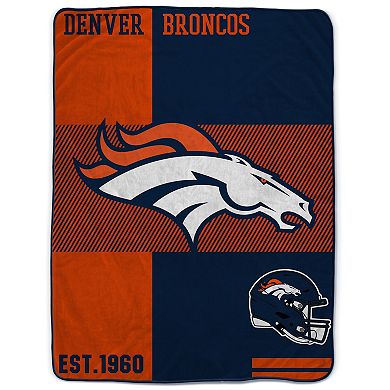 Pegasus  Denver Broncos 60" x 80" Sherpa Throw Blanket
