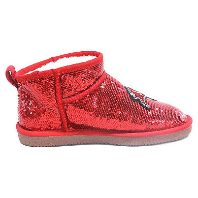 Women's Cuce Red Tampa Bay Buccaneers Sequin Ankle Boots