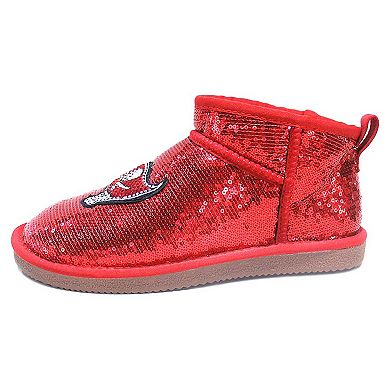 Women's Cuce Red Tampa Bay Buccaneers Sequin Ankle Boots