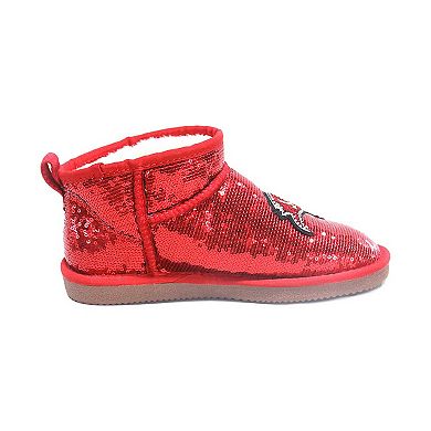 Women's Cuce Red Tampa Bay Buccaneers Sequin Ankle Boots