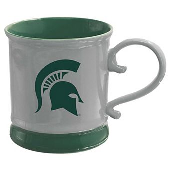 The Memory Company Michigan State Spartans 16oz. Fluted Mug with Swirl Handle