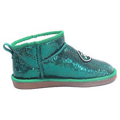 Women's Cuce Green New York Jets Sequin Ankle Boots