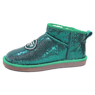 Women's Cuce Green New York Jets Sequin Ankle Boots