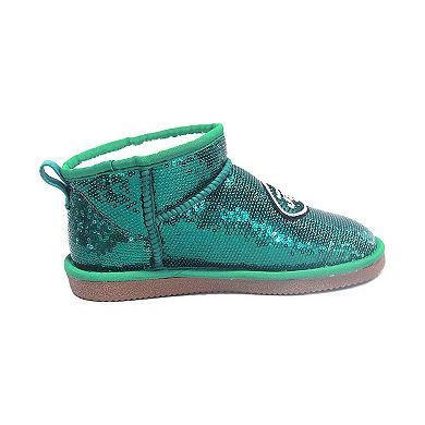 Women's Cuce Green New York Jets Sequin Ankle Boots