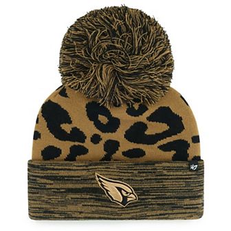 Women's '47 Brown Arizona Cardinals Rosette Cuffed Knit Hat with Pom