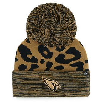 Women's '47 Brown Arizona Cardinals Rosette Cuffed Knit Hat with Pom