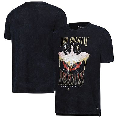 Unisex The Wild Collective Black New Orleans Pelicans Tour Band T-Shirt