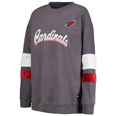 Women's The Wild Collective Charcoal Arizona Cardinals Fleece Pullover Sweatshirt