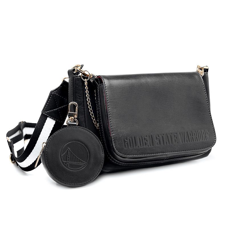 Lusso Golden State Warriors Rianna Multi Pouchette Bag, Black