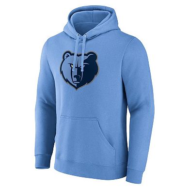Men's Fanatics Light Blue Memphis Grizzlies Primary Logo Pullover Hoodie