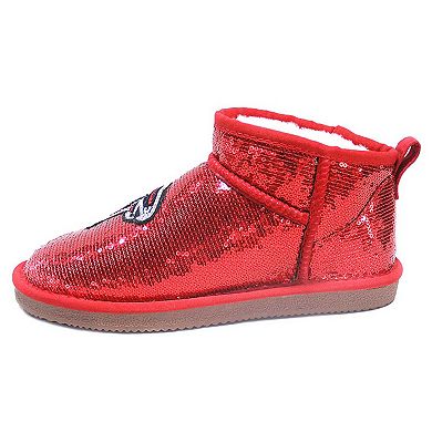 Women's Cuce Red Atlanta Falcons Sequin Ankle Boots