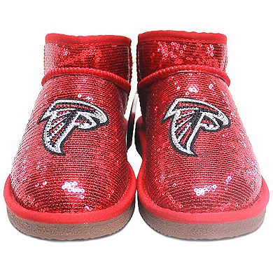 Women's Cuce  Red Atlanta Falcons Sequin Ankle Boots