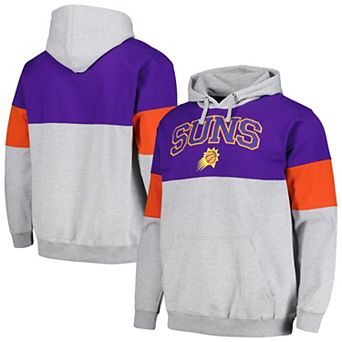 Men's Fanatics Branded Purple Phoenix Suns Contrast Pieced Pullover Hoodie