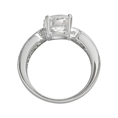 Traditions Jewelry Company Sterling Silver Round Cubic Zirconia Ring