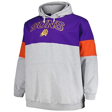 Men's Fanatics Branded Purple/Orange Phoenix Suns Big & Tall Pullover Hoodie