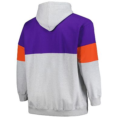 Men's Fanatics Branded Purple/Orange Phoenix Suns Big & Tall Pullover Hoodie