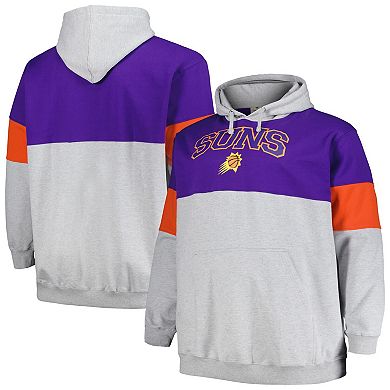 Men's Fanatics Branded Purple/Orange Phoenix Suns Big & Tall Pullover Hoodie