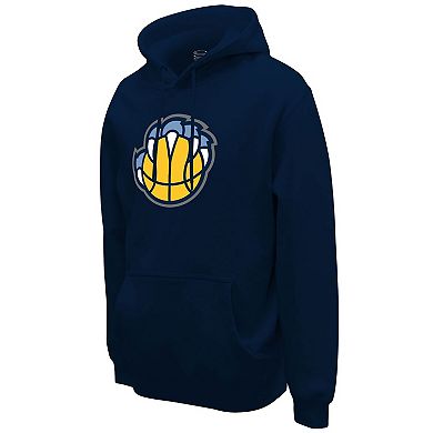 Unisex Stadium Essentials Navy Memphis Grizzlies Primary Logo Pullover Hoodie