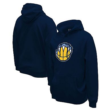 Unisex Stadium Essentials Navy Memphis Grizzlies Primary Logo Pullover Hoodie