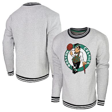 Men's Stadium Essentials Black Boston Celtics Club Level Pullover Sweatshirt
