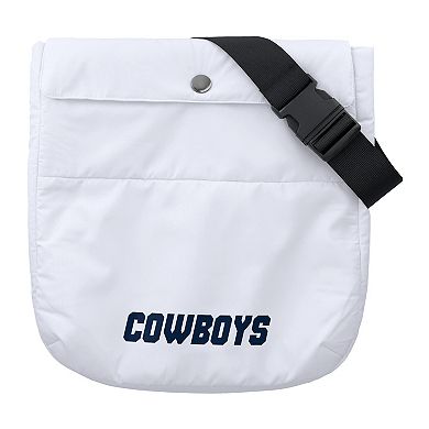 Women's WEAR by Erin Andrews  White Dallas Cowboys Packaway Full-Zip Puffer Jacket